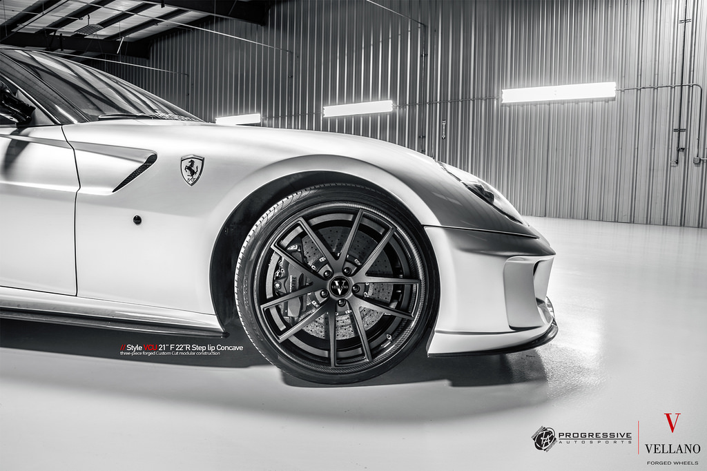 photo 1 Ferrari 599 GTB Fiorano custom wheels Vellano VCU x, ET , tire size X R. x ET