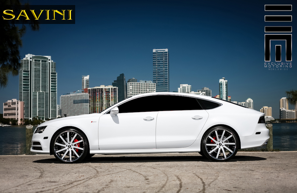 photo 4 Audi A7 custom wheels Savini SV37-C 20x9.0, ET , tire size 245/30 R20. 22x10.5 ET 295/25 R22