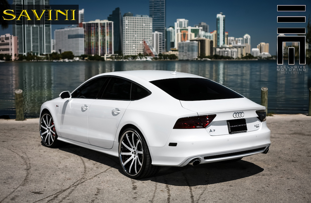 photo 5 Audi A7 custom wheels Savini SV37-C 20x9.0, ET , tire size 245/30 R20. 22x10.5 ET 295/25 R22