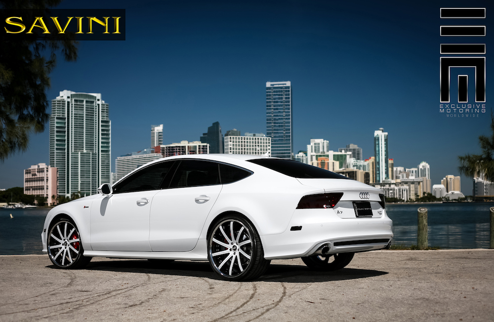 photo 6 Audi A7 custom wheels Savini SV37-C 20x9.0, ET , tire size 245/30 R20. 22x10.5 ET 295/25 R22