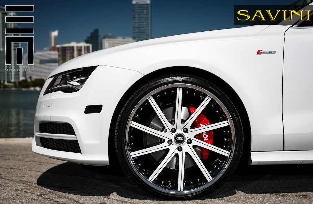 photo 1 Audi A7 custom wheels Savini SV37-C 20x9.0, ET , tire size 245/30 R20. 22x10.5 ET 295/25 R22