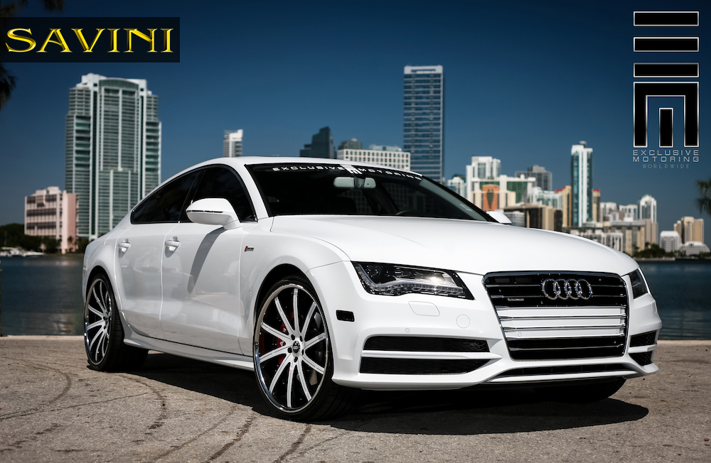 photo 8 Audi A7 custom wheels Savini SV37-C 20x9.0, ET , tire size 245/30 R20. 22x10.5 ET 295/25 R22