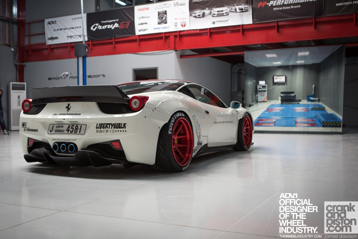 photo 7 Ferrari 458 Italia custom wheels ADV.1 Liberty Walk x, ET , tire size X R. x ET 
