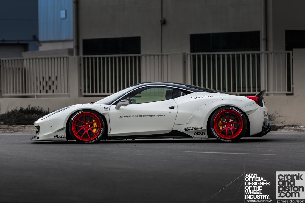photo 9 Ferrari 458 Italia custom wheels ADV.1 Liberty Walk x, ET , tire size X R. x ET 
