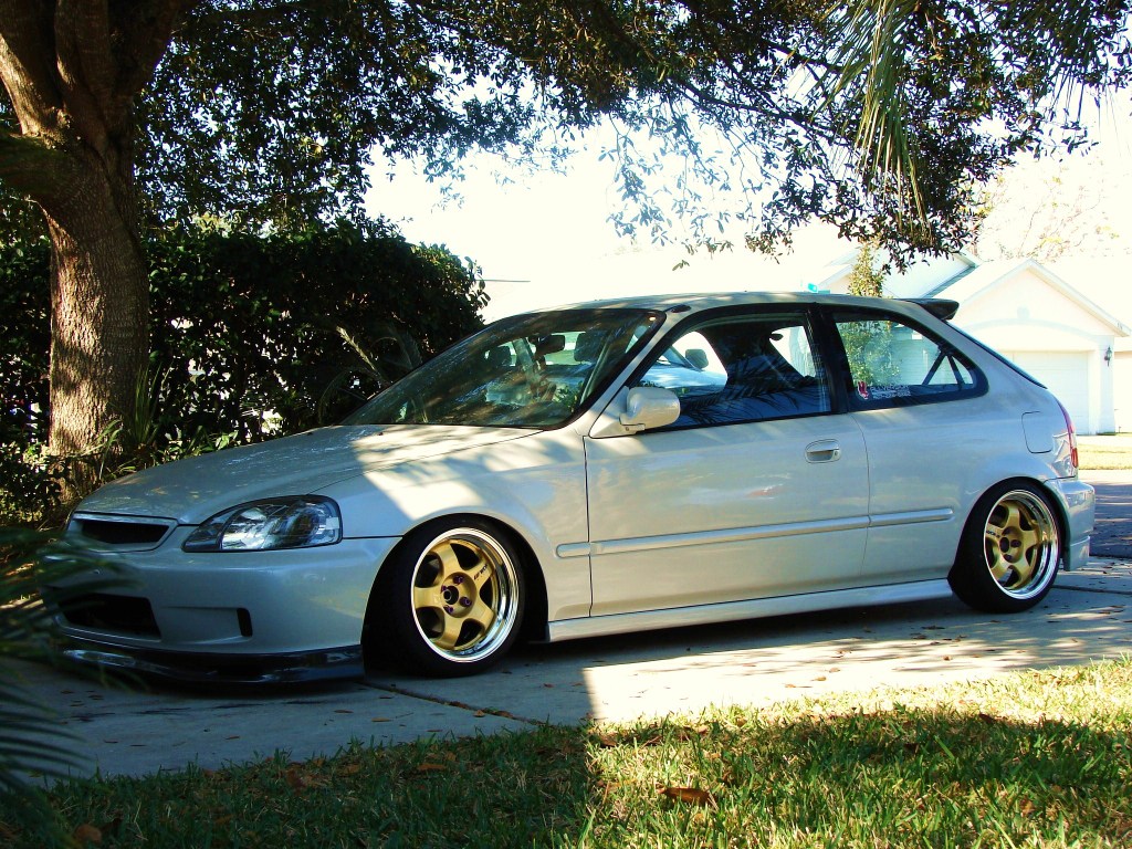 photo 1 Honda Civic custom wheels WORK Meister S1 15x7.0, ET +10, tire size 165/45 R15. 15x7.0 ET0 165/45 R15