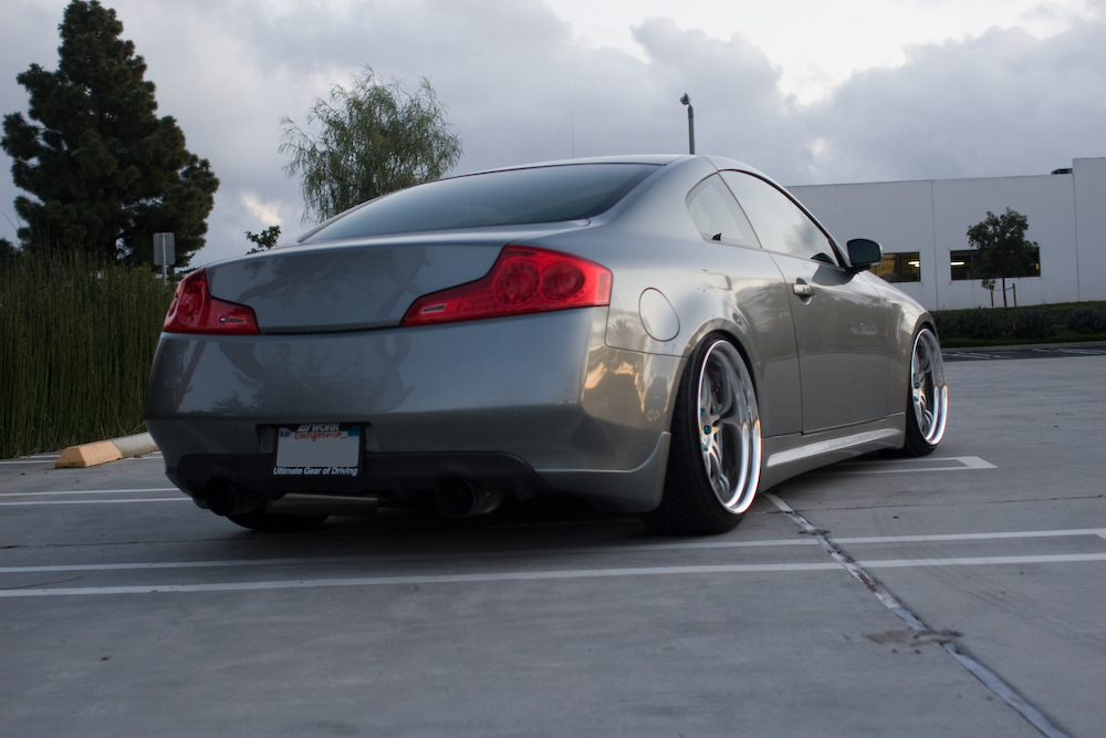 photo 4 Infiniti G35 custom wheels WORK Varianza T1S 20x9.5, ET +3, tire size 225/35 R20. 20x10.5 ET0 245/35 R20