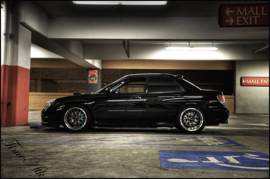 photo 1 Subaru Impreza WRX STi custom wheels BBS RS-GT 18x8.5, ET +3, tire size 245/35 R18. 18x8.5 ET+8 