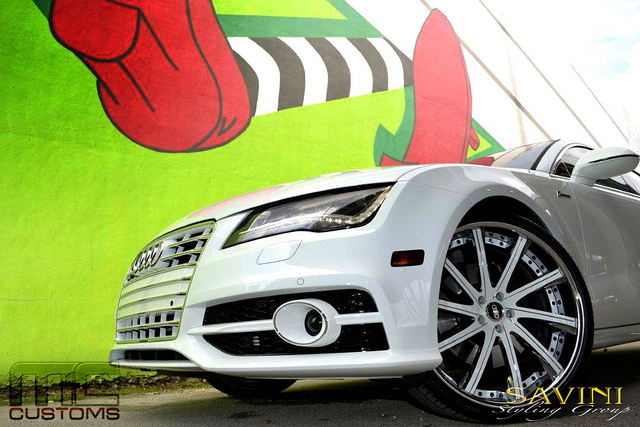 photo 1 Audi A7 custom wheels Savini SV-37 22x9.0, ET , tire size 255/30 R22. 22x10.5 ET 295/25 R22