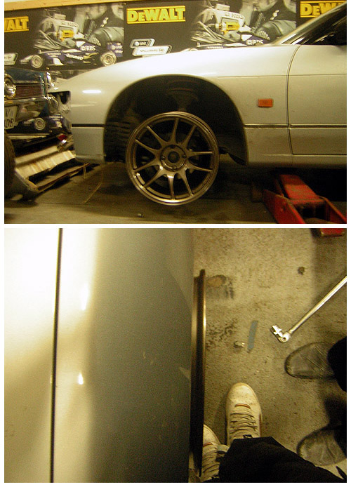 photo 5 Nissan S13 custom wheels ROTA  TORQUE DRIFT 17x9.0, ET +27, tire size 215/45 R17. 17x9.0 ET+25 