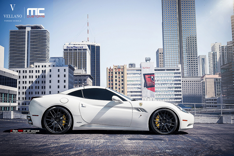 photo 8 Ferrari California custom wheels Vellano VKK 21x9.0, ET , tire size X R21. 22x11.5 ET 
