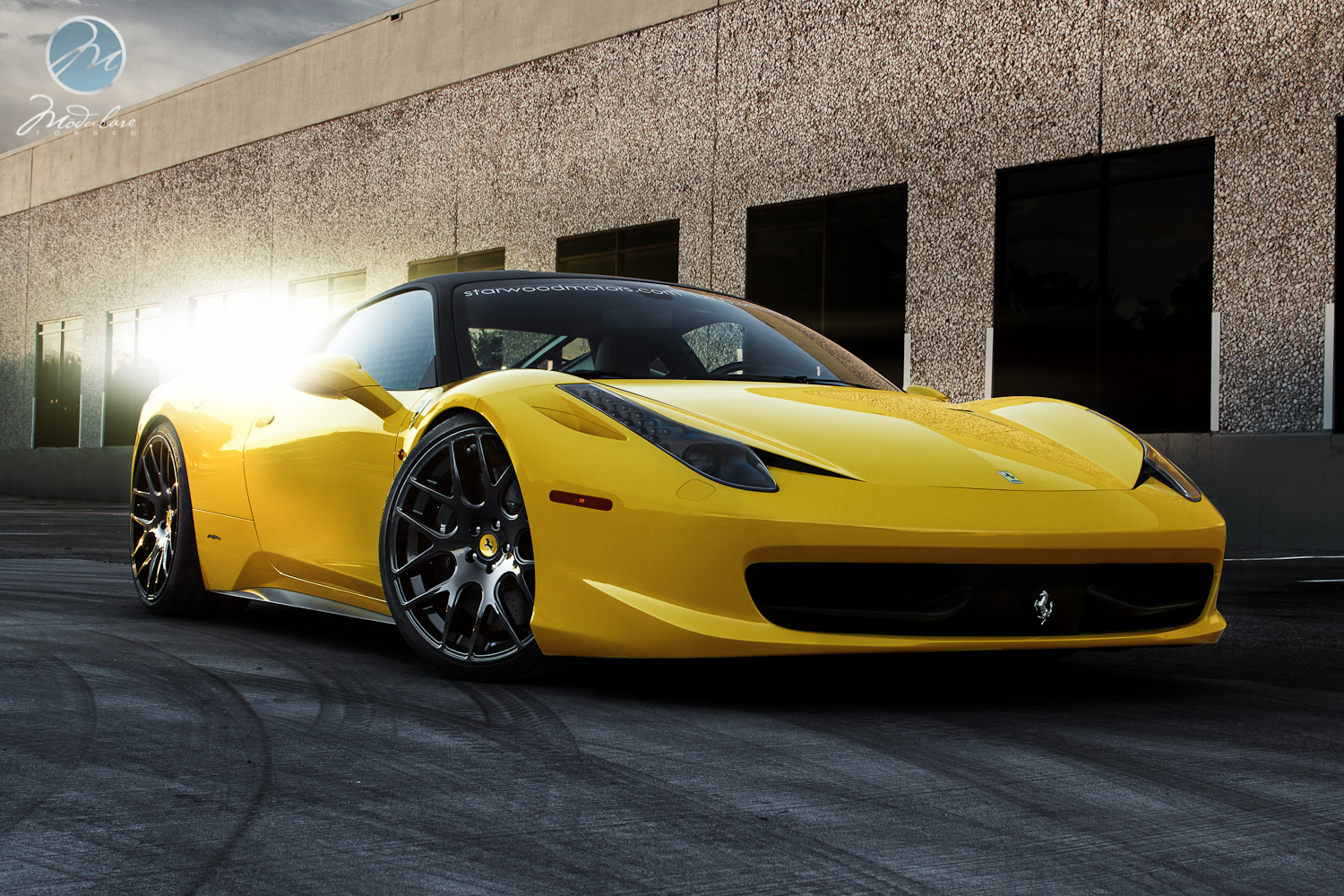 photo 4 Ferrari 458 Italia custom wheels Modulare B1 21x9.0, ET , tire size 255/30 R21. 22x12.0 ET 315/25 R22