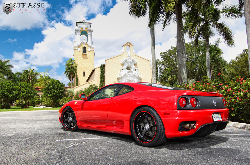 photo 8 Ferrari 360 Modena custom wheels Strasse CF 19x8.5, ET , tire size X R19. 19x11.0 ET 