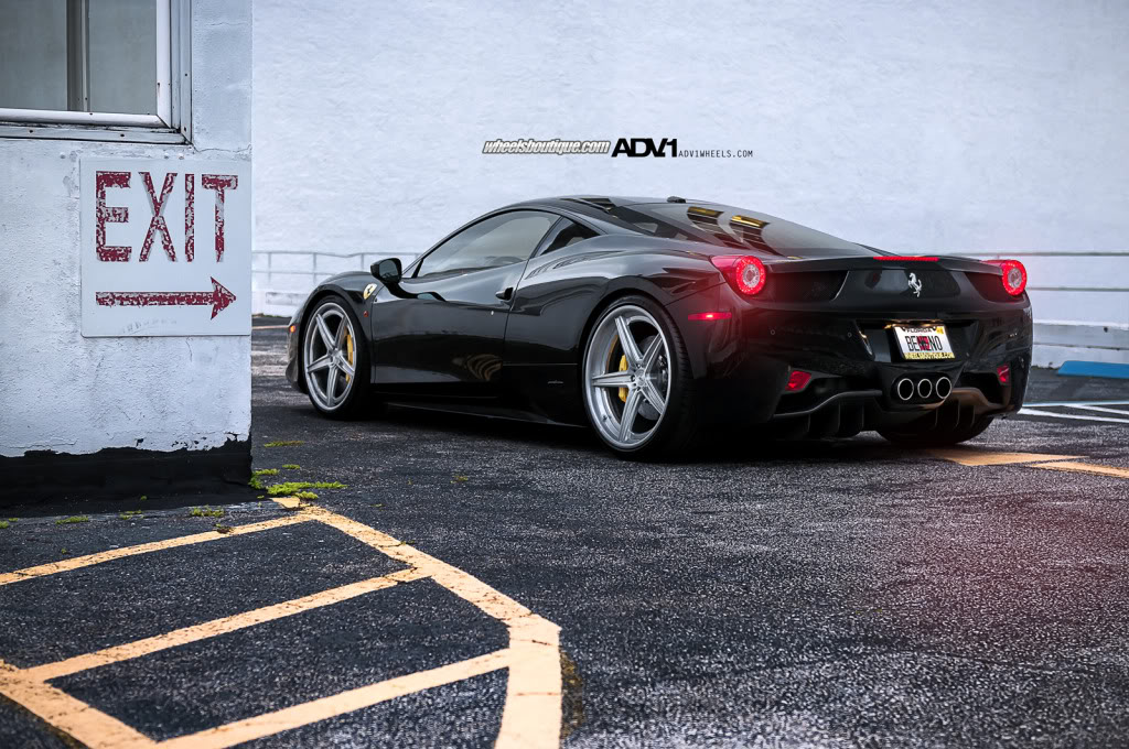 photo 12 Ferrari 458 Italia custom wheels ADV.1 5 Track Spec SL Series 21x9.0, ET , tire size X R21. 22x12.5 ET 