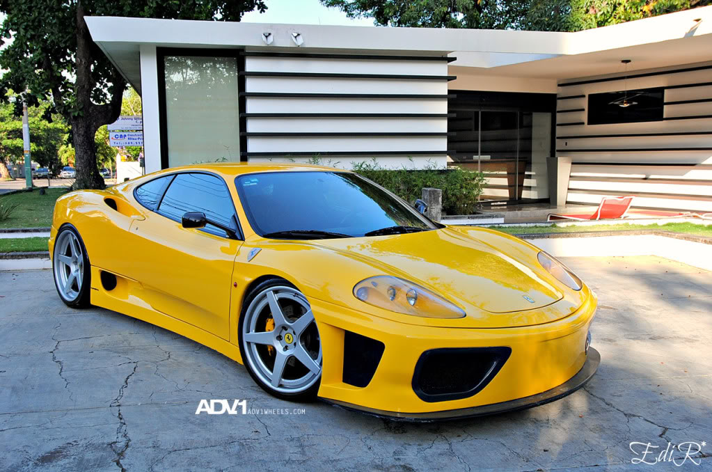 photo 6 Ferrari 360 Modena custom wheels ADV.1 5 Track Spec  20x8.5, ET , tire size X R20. 20x12.0 ET 