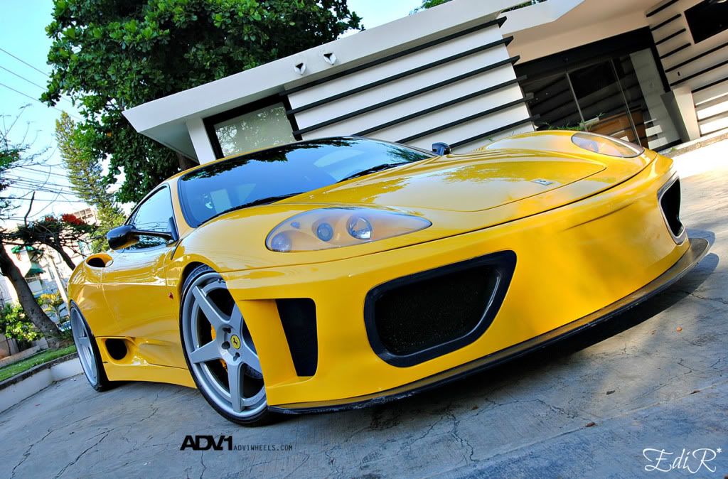 photo 8 Ferrari 360 Modena custom wheels ADV.1 5 Track Spec  20x8.5, ET , tire size X R20. 20x12.0 ET 