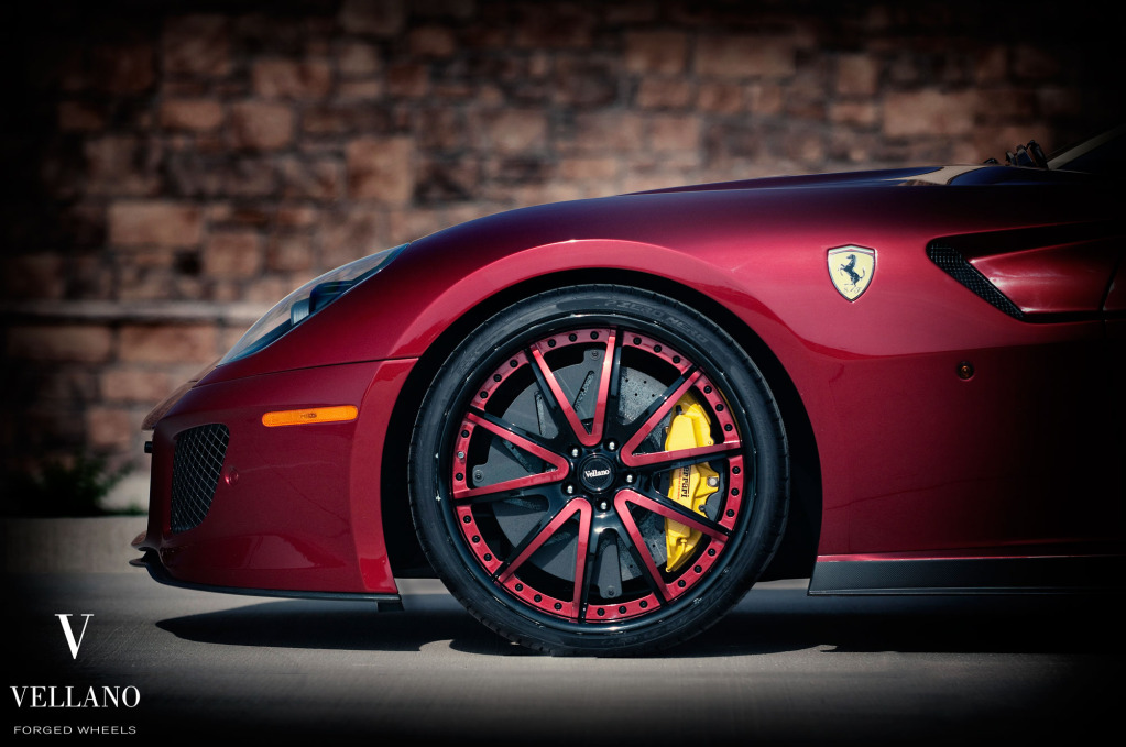 photo 1 Ferrari 599 GTB Fiorano custom wheels Vellano 21x10.0, ET , tire size X R21. 22x11.5 ET