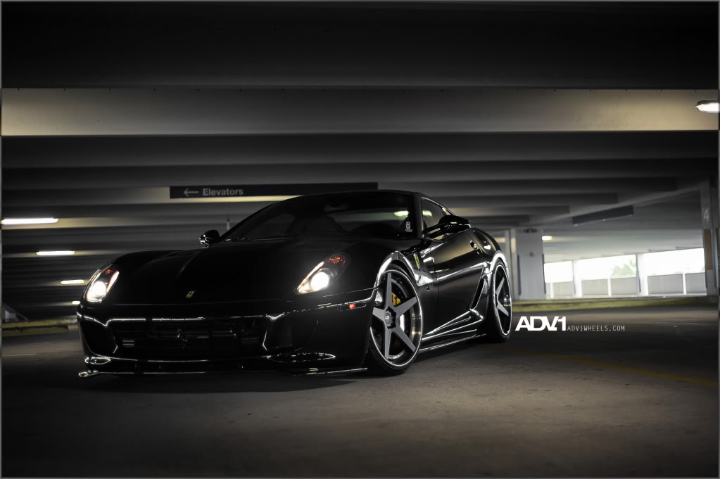 photo 6 Ferrari 599 GTB Fiorano custom wheels ADV.1 5 Track Spec 21x10.5, ET , tire size X R21. 22x12.5 ET 