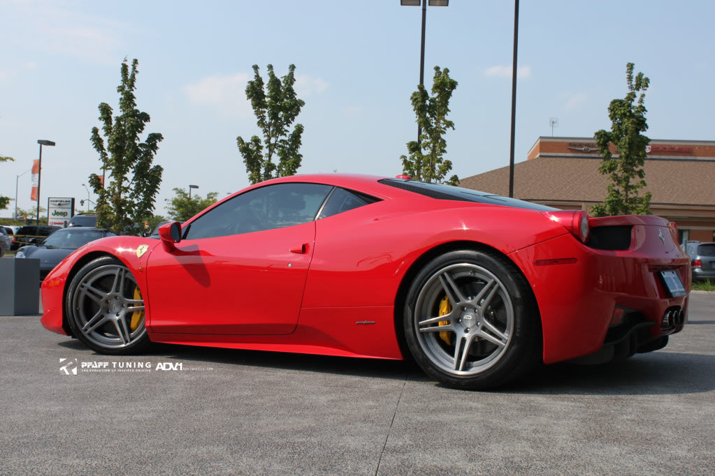photo 5 Ferrari 458 Italia custom wheels ADV.1 05 Track Spec 20x9.0, ET , tire size X R20. 21x11.0 ET 