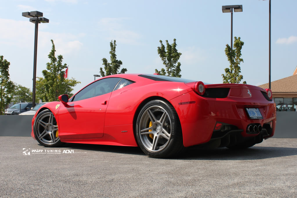 photo 6 Ferrari 458 Italia custom wheels ADV.1 05 Track Spec 20x9.0, ET , tire size X R20. 21x11.0 ET 
