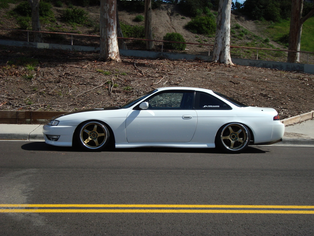 photo 1 Nissan S14 custom wheels Rays Engineering Gram Lights 57Pro 17x10.0, ET +5, tire size 225/35 R17. 18x10.0 ET+2 215/40 R18