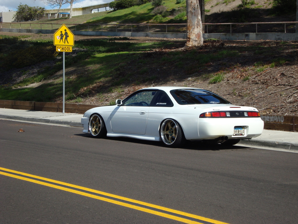 photo 4 Nissan S14 custom wheels Rays Engineering Gram Lights 57Pro 17x10.0, ET +5, tire size 225/35 R17. 18x10.0 ET+2 215/40 R18