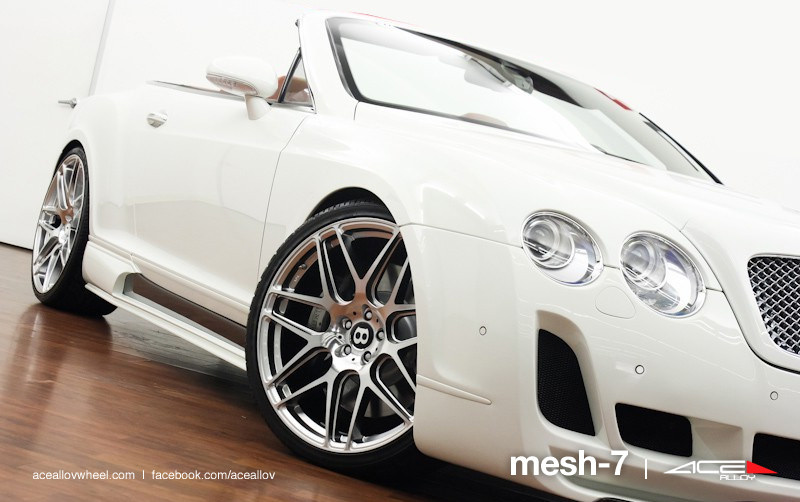 photo 1 Bentley Continental GTC custom wheels ACE Mesh 7 22x9.0, ET , tire size X R22. 22x10.5 ET
