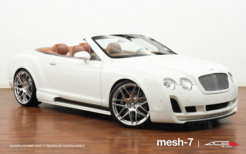 photo 2 Bentley Continental GTC custom wheels ACE Mesh 7 22x9.0, ET , tire size X R22. 22x10.5 ET