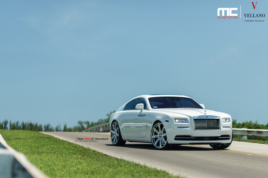 photo 9 Rolls-Royce Wraith custom wheels Vellano VM28 24x, ET , tire size X R24. x ET