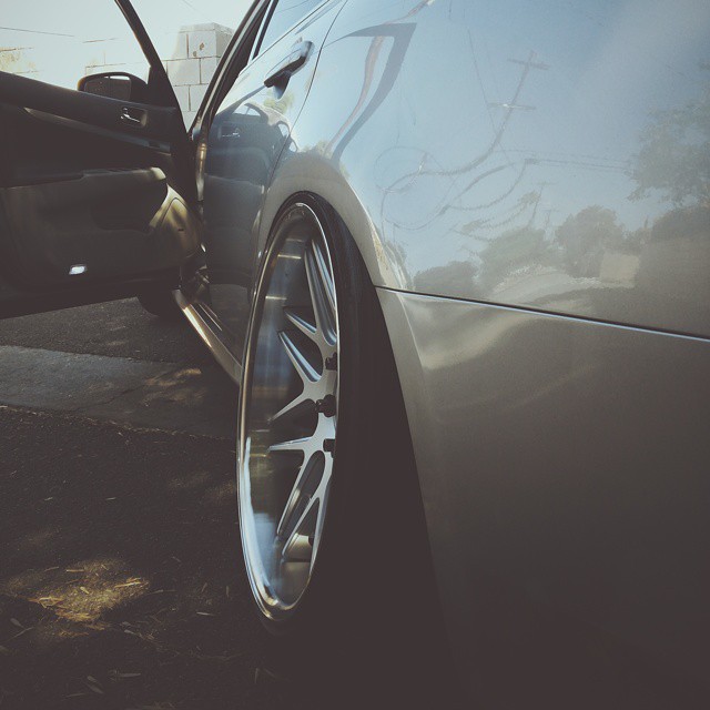 photo 1 Infiniti G37 custom wheels Work Gnosis Cv202 19x9.5, ET +20, tire size 245/40 R19. 19x11.0 ET+25 275/35 R19