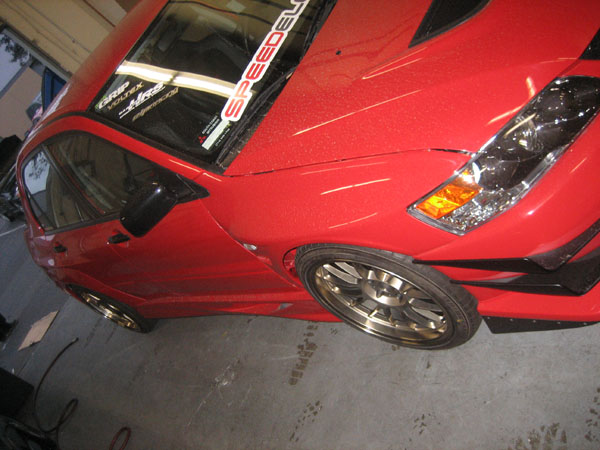 photo 10 Mitsubishi Lancer Evolution custom wheels Rays Engineering Volk Racing SE37K 18x10.5, ET +15, tire size 265/35 R18. x ET