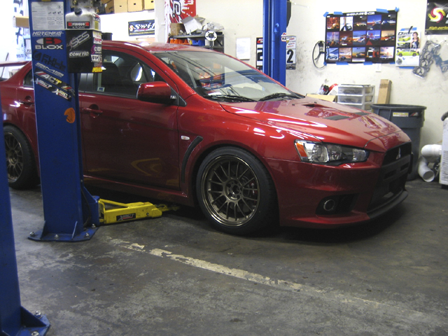 photo 5 Mitsubishi Lancer Evolution custom wheels Rays Engineering Volk Racing SE37K 18x10.5, ET +12, tire size 275/35 R18. x ET