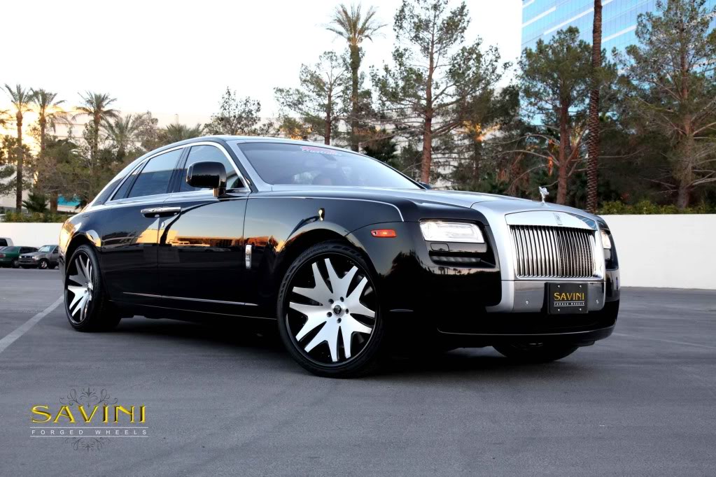 photo 1 Rolls-Royce Ghost custom wheels Savini  SV-36c 22x9.5, ET , tire size 265/35 R22. 22x10.5 ET 295/30 R22