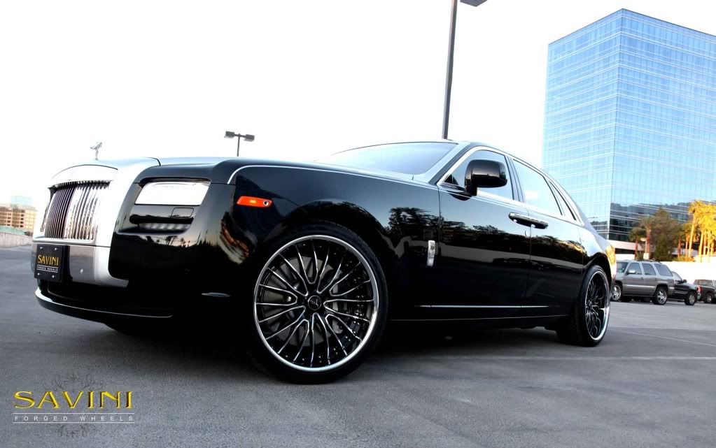 photo 1 Rolls-Royce Ghost custom wheels Savini Black di Forza BS-5 22x9.5, ET , tire size 265/35 R22. 22x10.5 ET 295/30 R22