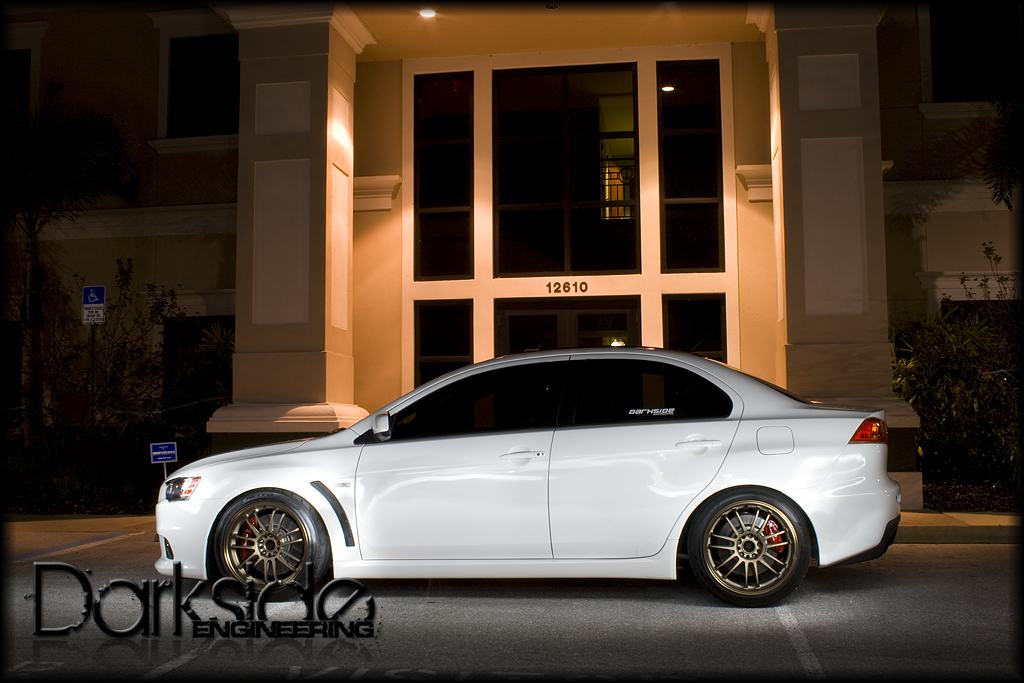 photo 1 Mitsubishi Lancer Evolution custom wheels Rays Engineering Volk Racing RE30 18x10.5, ET +18, tire size 275/35 R18. x ET
