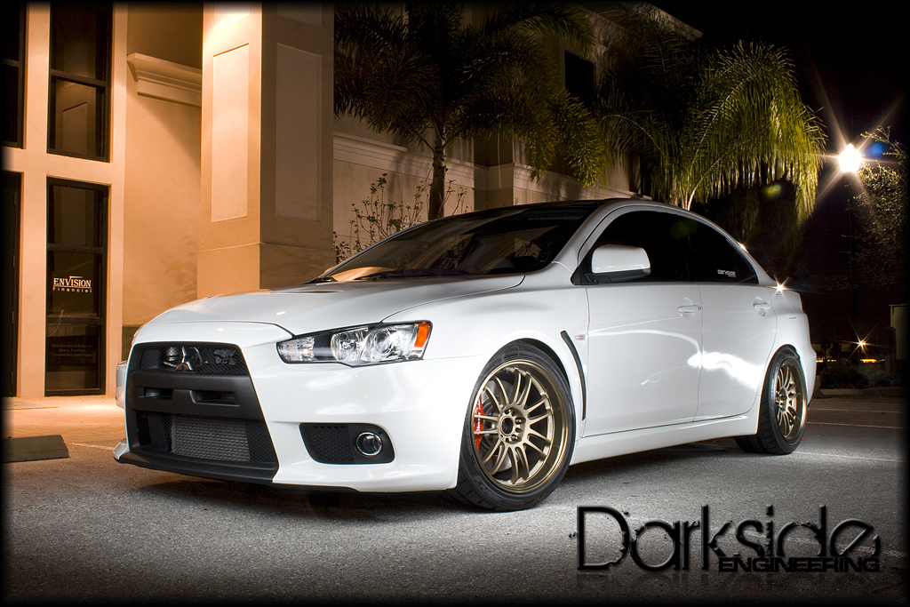 photo 2 Mitsubishi Lancer Evolution custom wheels Rays Engineering Volk Racing RE30 18x10.5, ET +18, tire size 275/35 R18. x ET