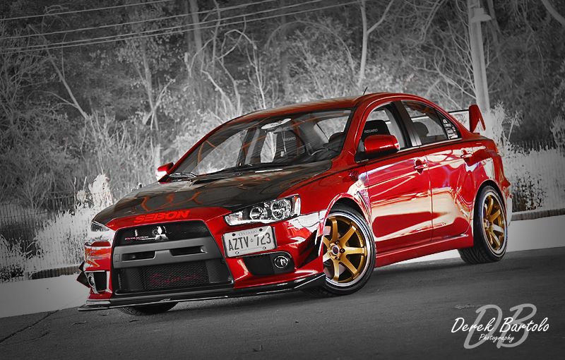 photo 7 Mitsubishi Lancer Evolution custom wheels Greddy Gullflame Gravity 18x9.5, ET +15, tire size 265/35 R18. x ET