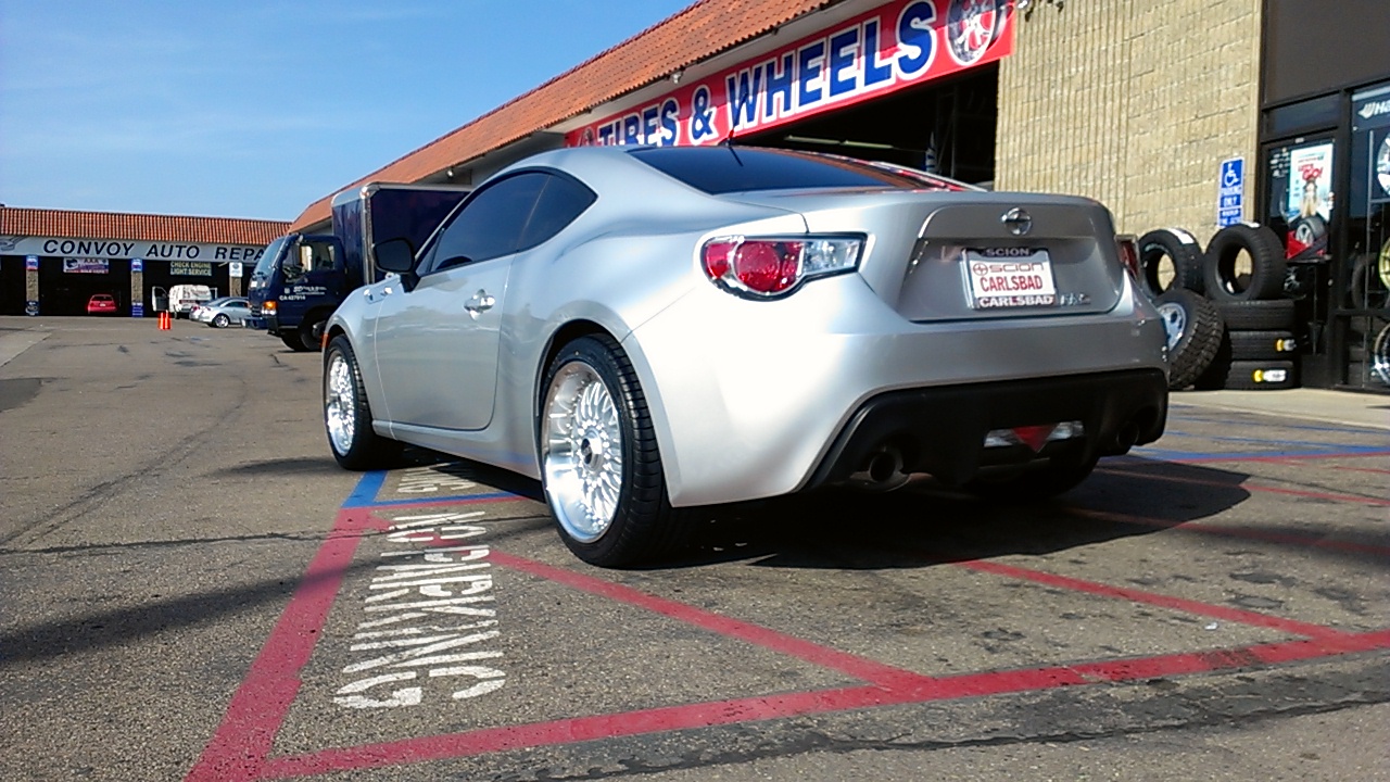 photo 3 Scion FR-S custom wheels BBS RS 18x8.5, ET +35, tire size X R18. 18x9.5 ET+35 