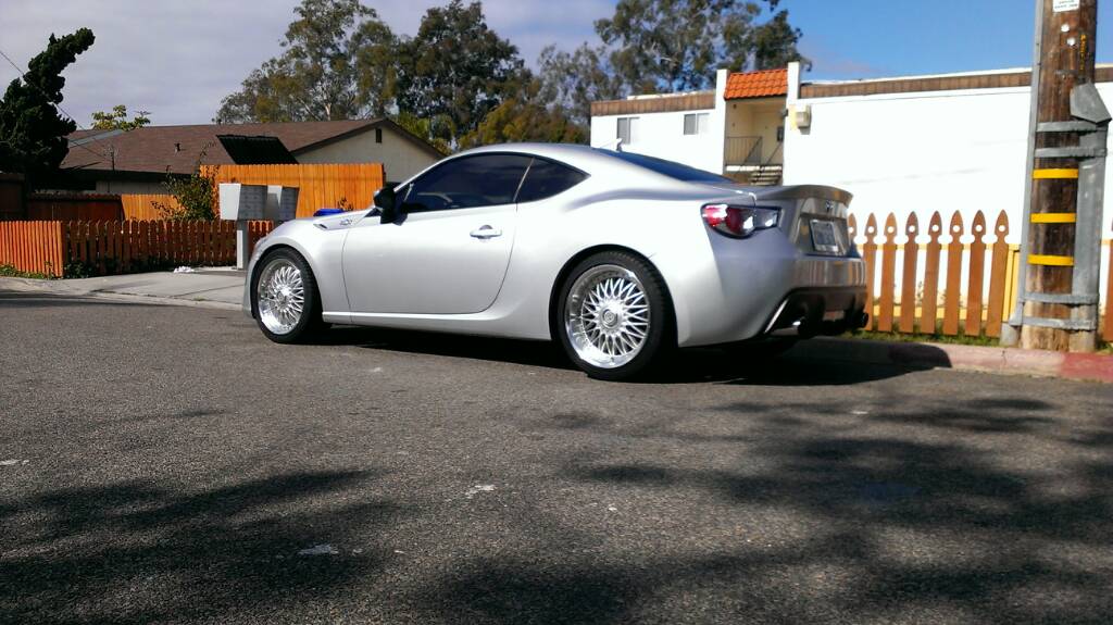 photo 5 Scion FR-S custom wheels BBS RS 18x8.5, ET +35, tire size X R18. 18x9.5 ET+35 