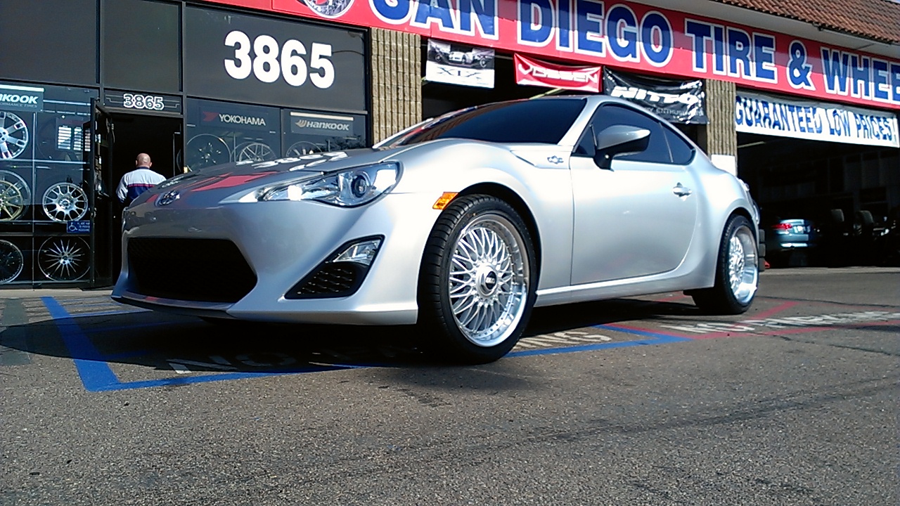 photo 8 Scion FR-S custom wheels BBS RS 18x8.5, ET +35, tire size X R18. 18x9.5 ET+35 