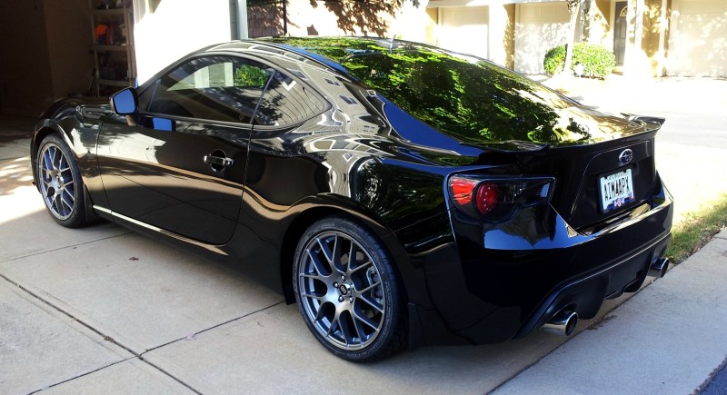 photo 1 Subaru BRZ custom wheels Enkei Raijin 18x8.0, ET +45, tire size 235/35 R18. x ET 