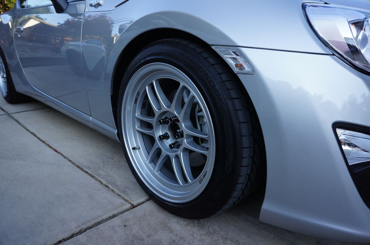photo 1 Scion FR-S custom wheels Enkei RPF1 17x9.0, ET +35, tire size 225/45 R17. x ET