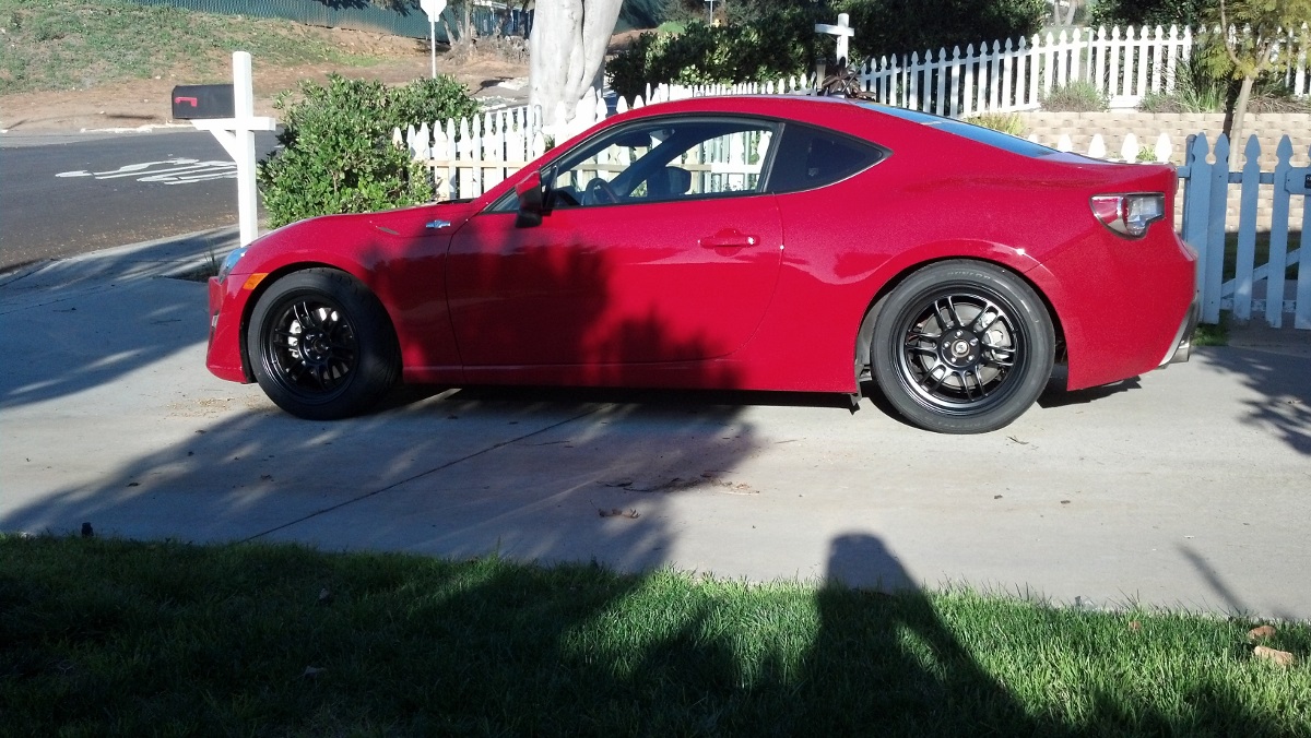 photo 3 Scion FR-S custom wheels Enkei RPF1 17x9.0, ET +35, tire size 245/40 R17. x ET