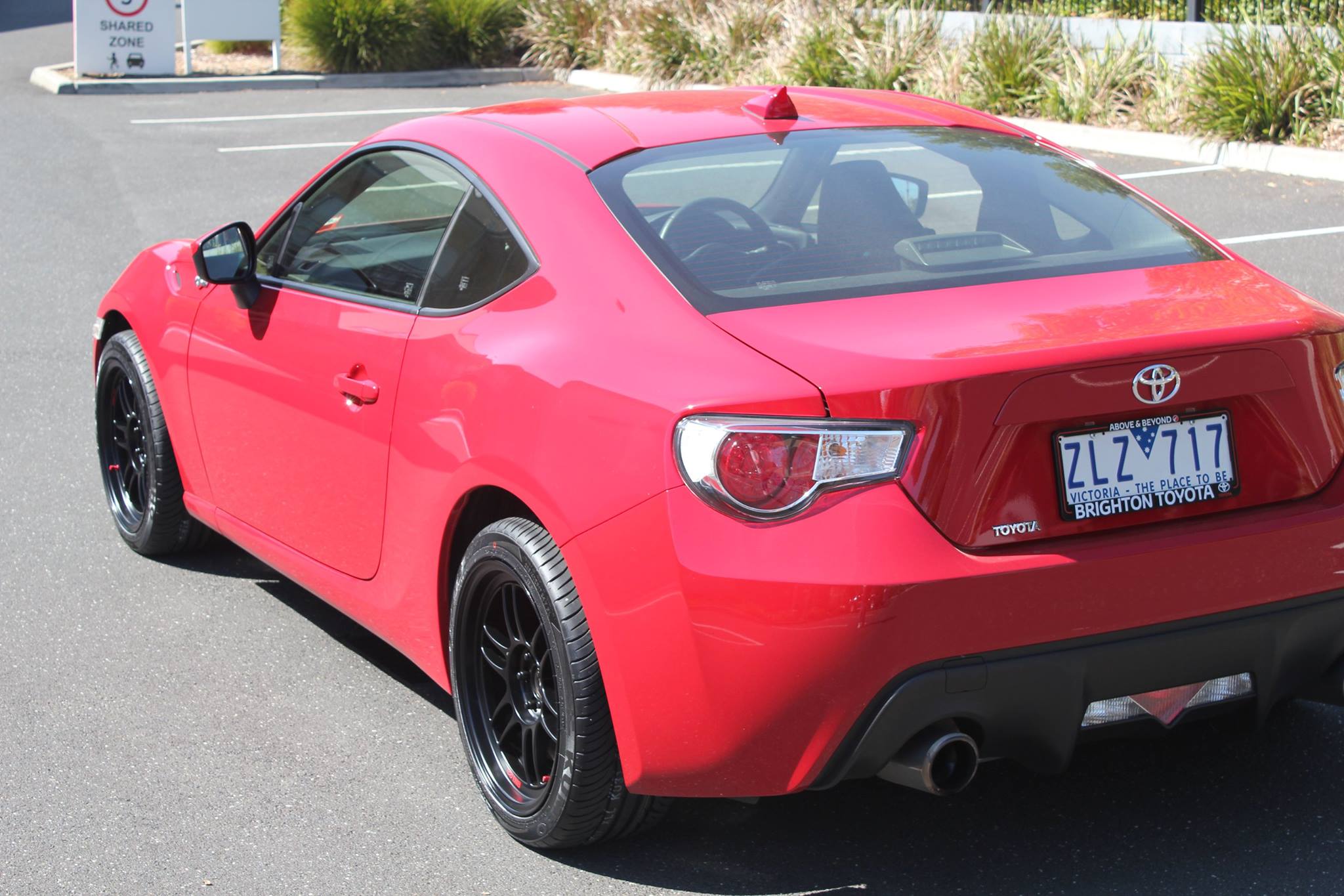 photo 3 Scion FR-S custom wheels Enkei RPF1 17x9.0, ET +35, tire size 235/40 R17. x ET 