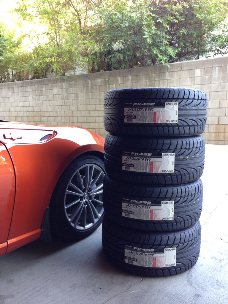 photo 6 Scion FR-S custom wheels Enkei RPF1 18x9.5, ET +38, tire size 245/35 R18. x ET