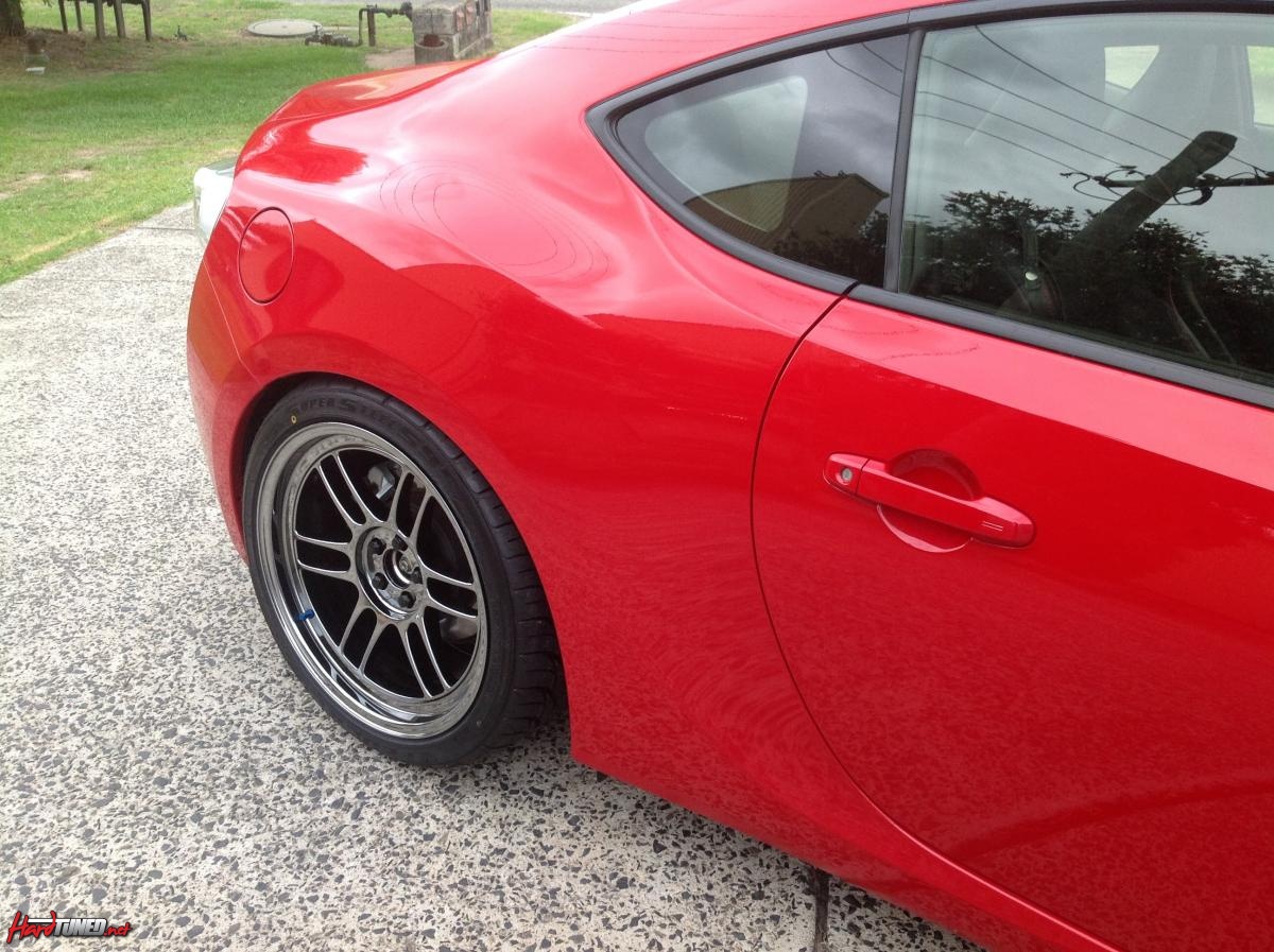 photo 4 Scion FR-S custom wheels Enkei RPF1 18x9.5, ET +38, tire size 235/40 R18. x ET 255/35 R
