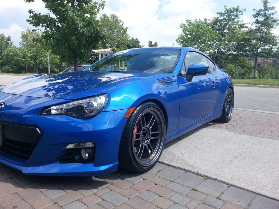 photo 1 Subaru BRZ custom wheels Enkei RPF1 18x9.5, ET +38, tire size 245/35 R18. x ET 