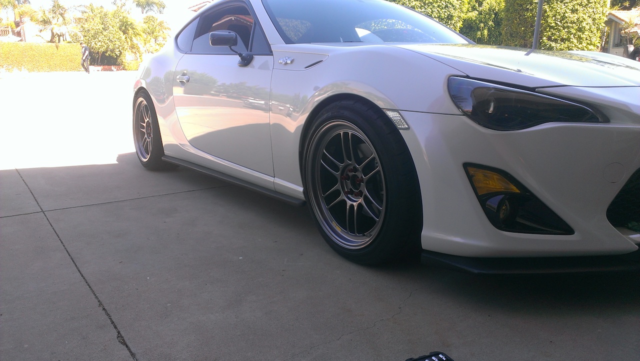 photo 1 Scion FR-S custom wheels Enkei RPF1 18x9.5, ET +38, tire size 245/40 R18. x ET