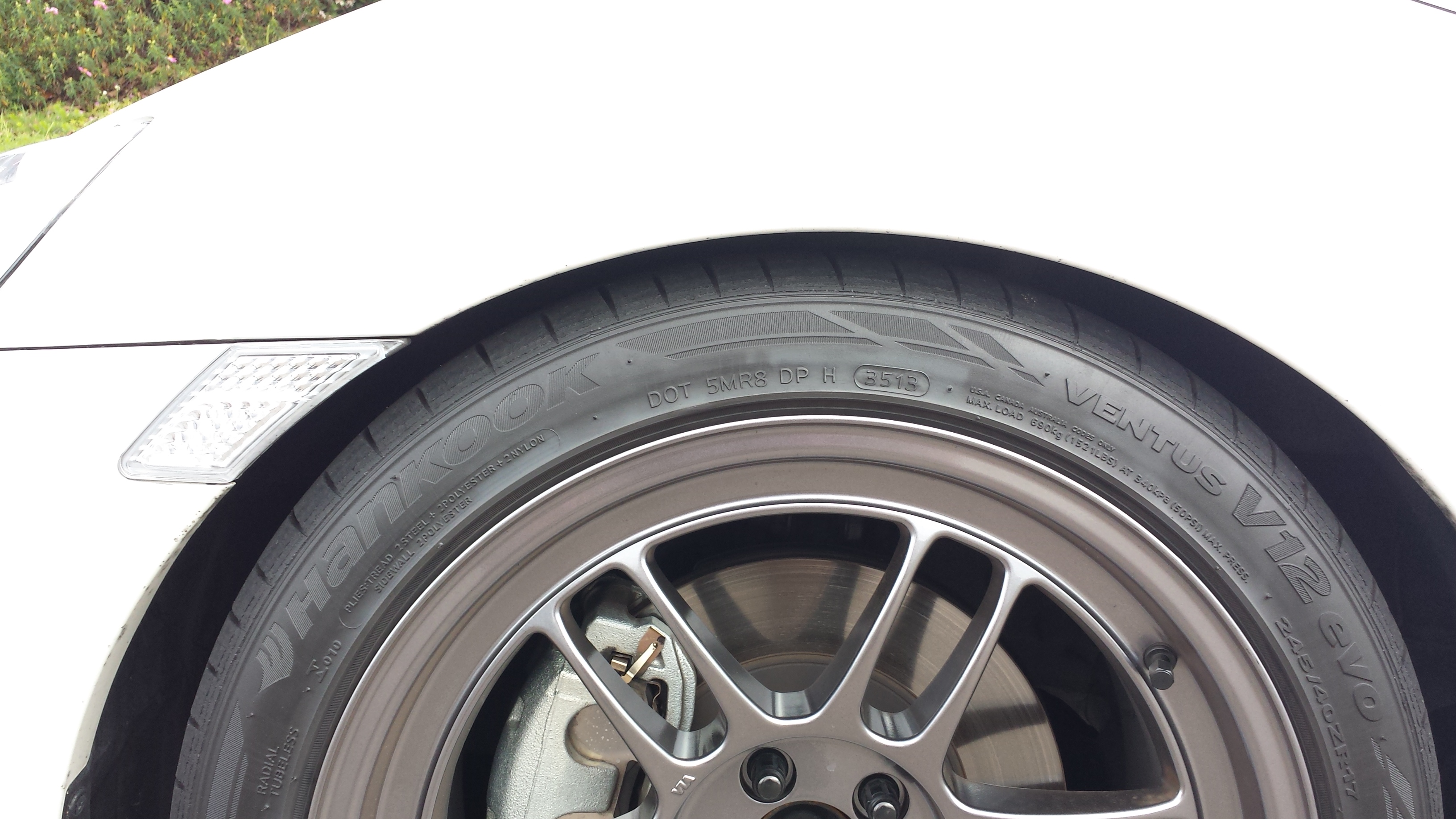 photo 1 Scion FR-S custom wheels Enkei RPF1 17x9.0, ET +35, tire size 245/40 R17. x ET