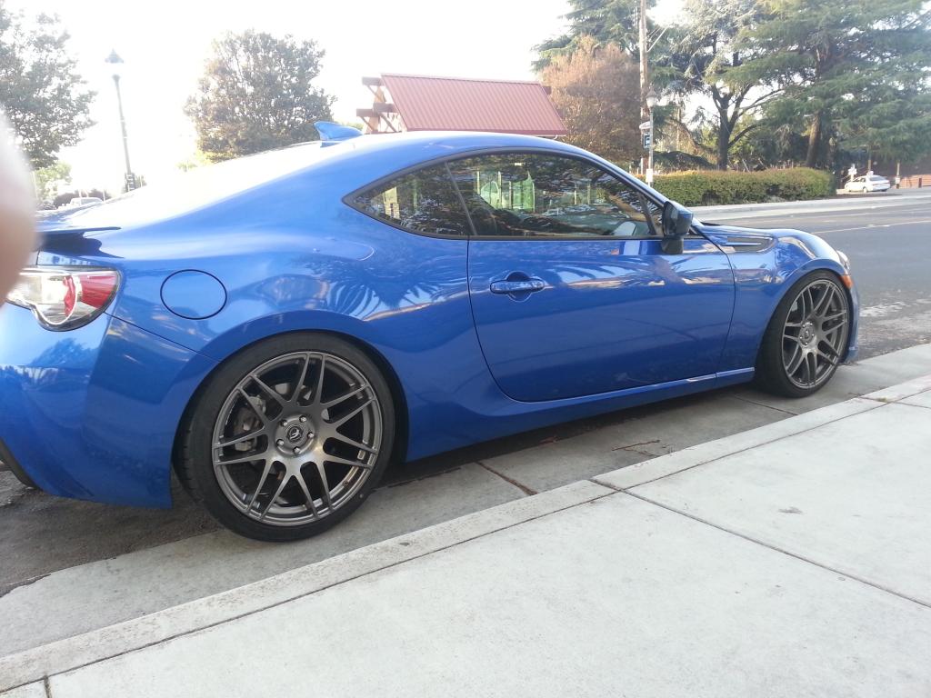 photo 3 Subaru BRZ custom wheels Forgestar F14 19x8.5, ET +35, tire size X R19. 19x9.5 ET+38 
