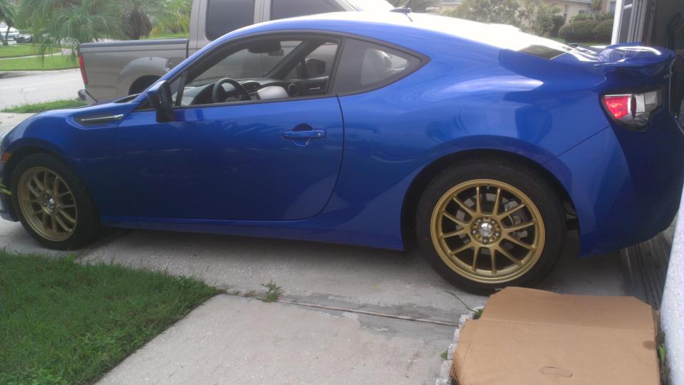 photo 2 Subaru BRZ custom wheels Konig Daylight 17x7.0, ET +40, tire size 215/45 R17. x ET 